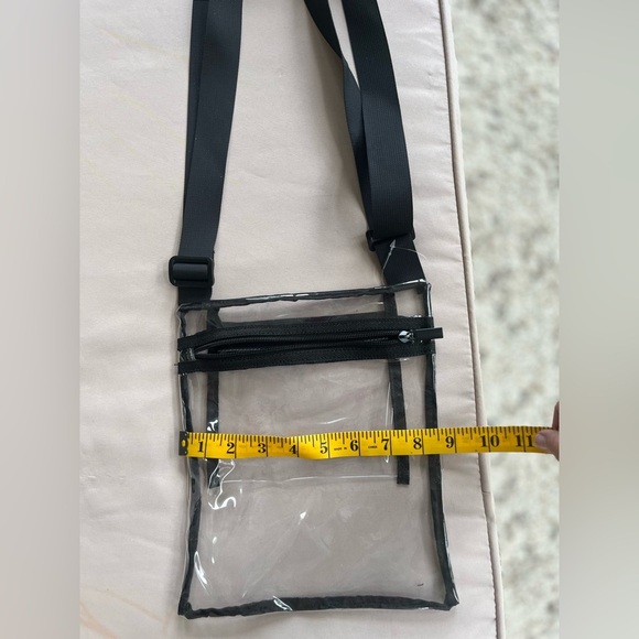 Transparent Black Trim Crossbody Bag - Picture 7 of 9